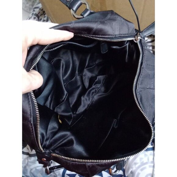 Coach No. J1382-F26243 Brown w/Black Leather Signature Campbell Handbag - Picture 5 of 9